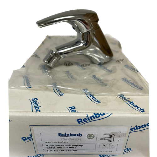 Reinbach Clio Bidet Mixer with popup waste and flexible hose 95.6220.00