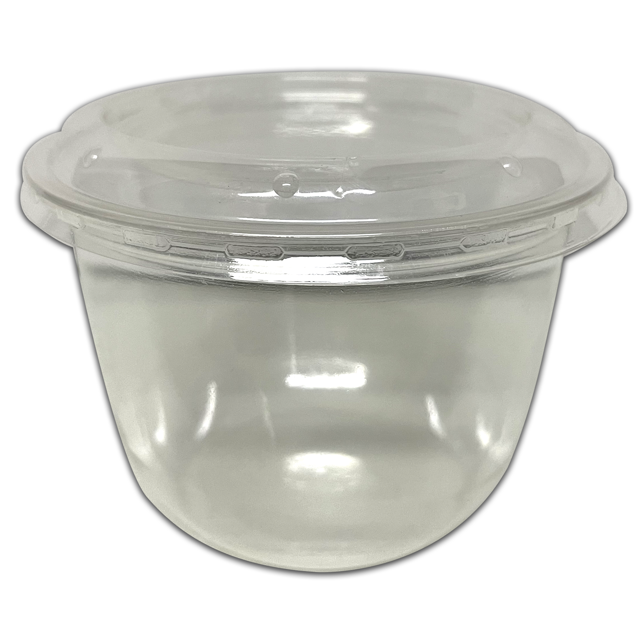 Clear Pet Jelly Cup 4 OZ With Lid 1X50